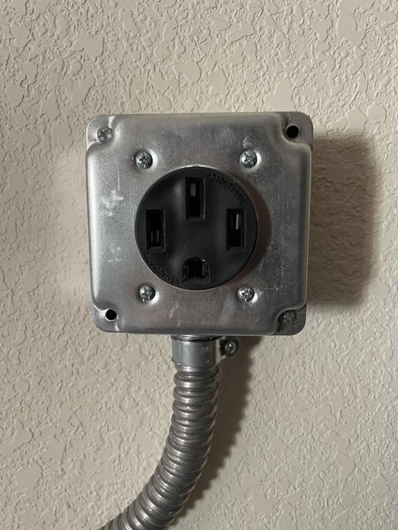 NEMA 14-50 outlet installed for Electrical Panel Upgrade in Sharpsville